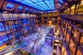The indoor hall of the French National Museum of Natural History in Paris, France